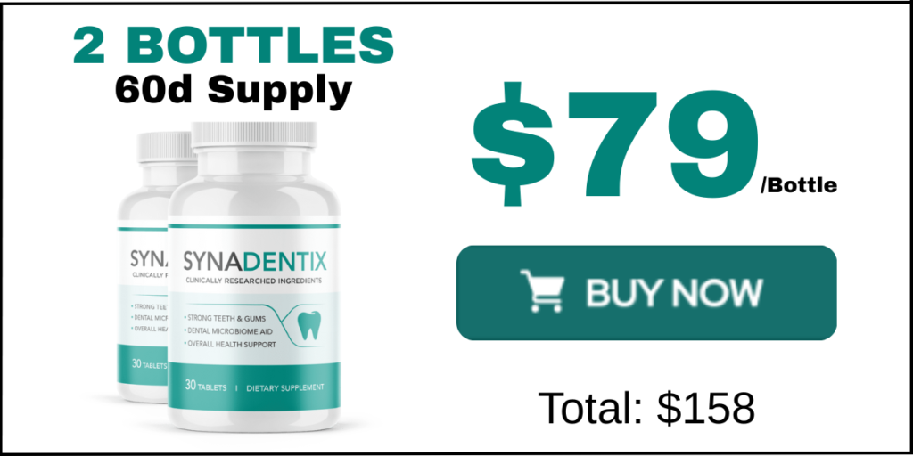 The 2-bottle Basic Pack of Synadentix, providing a 60-day supply.